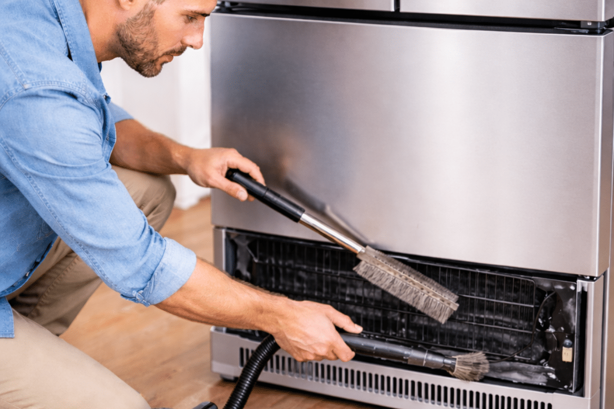 clean refrigerator coils