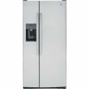 GE 23.0 cu. ft. Side by Side Refrigerator in Fingerprint Resistant Stainless Steel, Standard Depth